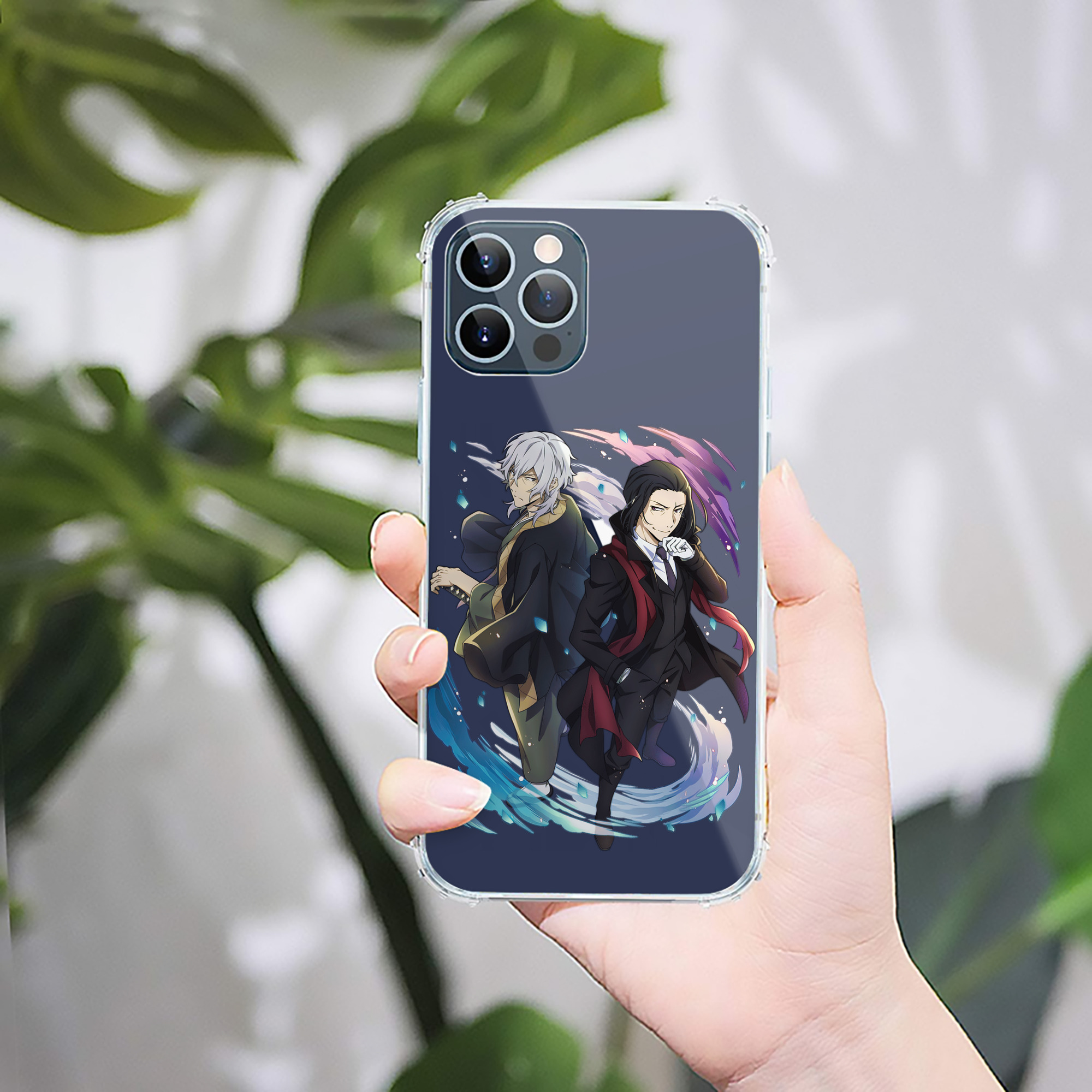（画像用） 文豪ストレイドッグス Bungo Stray Dogs 【iPhone 12シリーズ対応】透明スマホケース（クリアソフトケース）